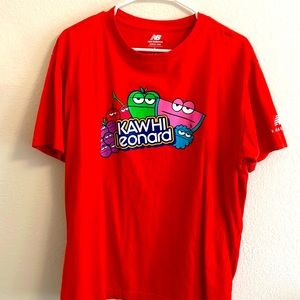New Balance Kawhi Leonard X Jolly Rancher T-Shirt Red Size Large